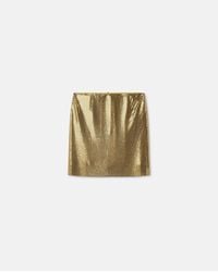 Versace - Metal Mesh Mini Skirt - Lyst