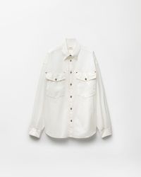 Versace - Cotton-Poplin Loose Shirt - Lyst