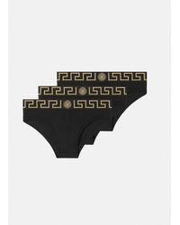 Versace - Set De Tres Bragas Greca Medusa Head - Lyst