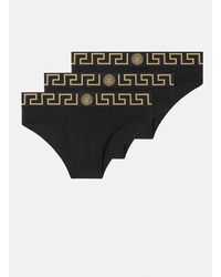 Versace - Lot De Trois Slips À Bordure Greca - Lyst