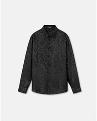 Versace - Barocco-Jacquard Shirt - Lyst