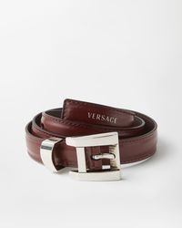 Versace - Cinturón De Piel 2 Cm - Lyst