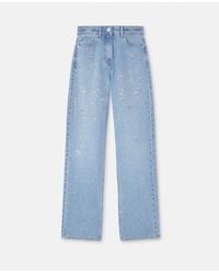 Versace - Embellished High-Waist Regular-Fit Jeans - Lyst