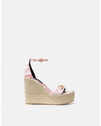 Versace - Medusa '95 Wedge Sandals 120 Mm - Lyst