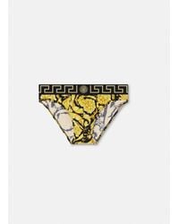 Versace - Printed Jacquard Cotton-Jersey Briefs - Lyst