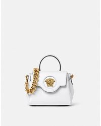 Versace - La Medusa Small Leather Top-Handle - Lyst