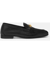 Versace - Medusa Leather Loafers - Lyst