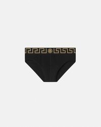Versace - Slip À Bordure Greca - Lyst