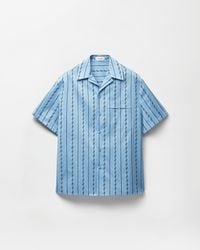 Versace - Jacquard Cotton-Silk Regular Shirt - Lyst