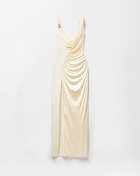 Versace - Dress With A Front Slit - Lyst