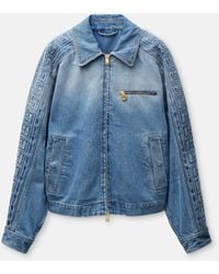 Versace - Denim Zip Blouson - Lyst