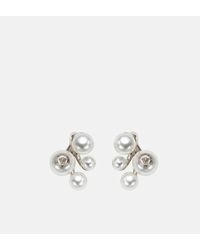 Versace - Medusa Pearl Earrings - Lyst