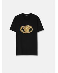 Versace Theater Crest T Shirt in White for Men | Lyst Canada