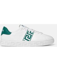 Versace - Greca Sneaker Aus Besticktem Nylon - Lyst