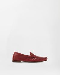 Versace - Guanto Leather Loafers - Lyst