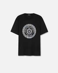 Versace - T-shirt Chain Crest - Lyst