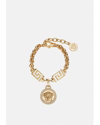 Versace - La Medusa Bracciale Con Cristalli - Lyst
