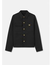 Versace - Carpenter-Jacke Aus Kavallerie-Wolle - Lyst