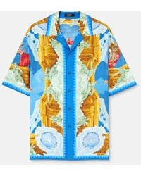 Versace - Silk Short-Sleeve Shirt - Lyst