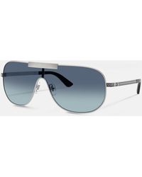 Versace - Greca Flow Mask Sunglasses - Lyst
