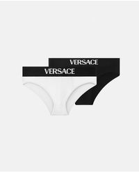 Versace - Cotton-Jersey Briefs 2-Pack - Lyst