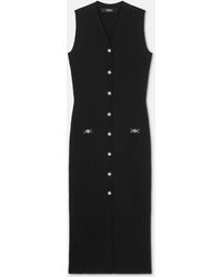 Versace - Wool-Cashmere Knit Maxi Dress - Lyst