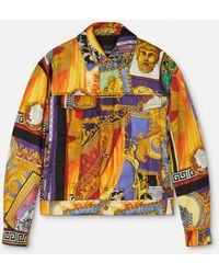Versace - Printed Light Padded Jacket - Lyst