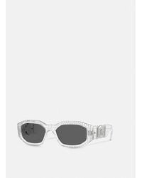 Versace - Occhiali Da Sole Medusa Biggie Con Cristalli - Lyst