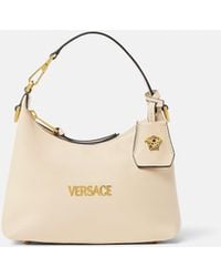 Versace - Tag Nappa Hobo Bag - Lyst
