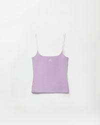 Versace - Embroidered-Logo Stretch Cotton-Jersey Tank Top - Lyst