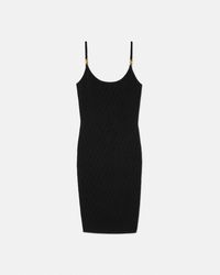 Versace - Jacquard Stretch Viscose Fitted Knit Mini Dress - Lyst