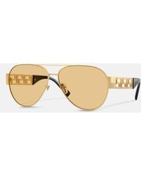 Versace - Greca Pilotensonnenbrille - Lyst