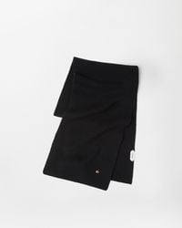 Versace - Ribbed Wool Knit Scarf - Lyst