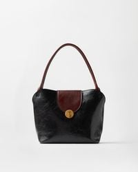 Versace - Vivian Leather Shoulder Bag - Lyst