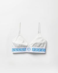 Versace - Ribbed Cotton-Jersey Bralette - Lyst
