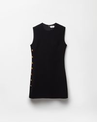 Versace - Stretch Viscose Cady Mini Dress - Lyst