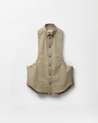 Versace - Micro-Checked Cotton-Poplin Sleeveless Shirt - Lyst