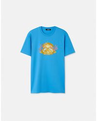 Versace - T-Shirt Con Cristalli Dive - Lyst