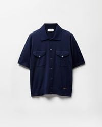 Versace - Embroidered Wool Knit Shirt - Lyst