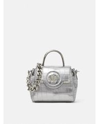 Versace - Croc-effect La Medusa Small Handbag - Lyst