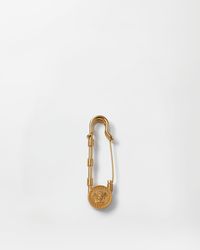 Versace - Safety Pin Brooch - Lyst