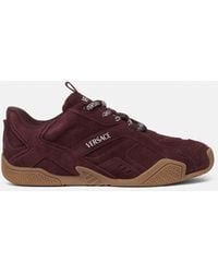Versace - Galaxia Suede Sneakers - Lyst