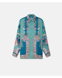 Versace - Silk Shirt With "Coral Theatre" Print - Lyst