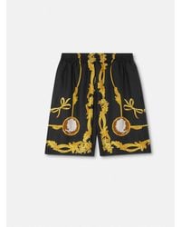 Versace - Pantalones Cortos De Seda Cameo - Lyst