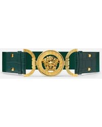 Versace - Medusa '95 Croc-Effect Belt 2.4" - Lyst
