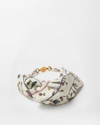 Versace - Printed Silk Twill Headband - Lyst