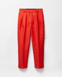 Versace - Wool-Linen Formal Pants - Lyst