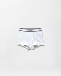 Versace - Ribbed Cotton-Jersey Trunks - Lyst
