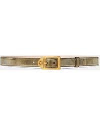 Versace - Medusa Biggie Lizard-Effect Belt 1.2" - Lyst