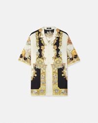 Versace - Shirt With "Coral Theatre" Print - Lyst